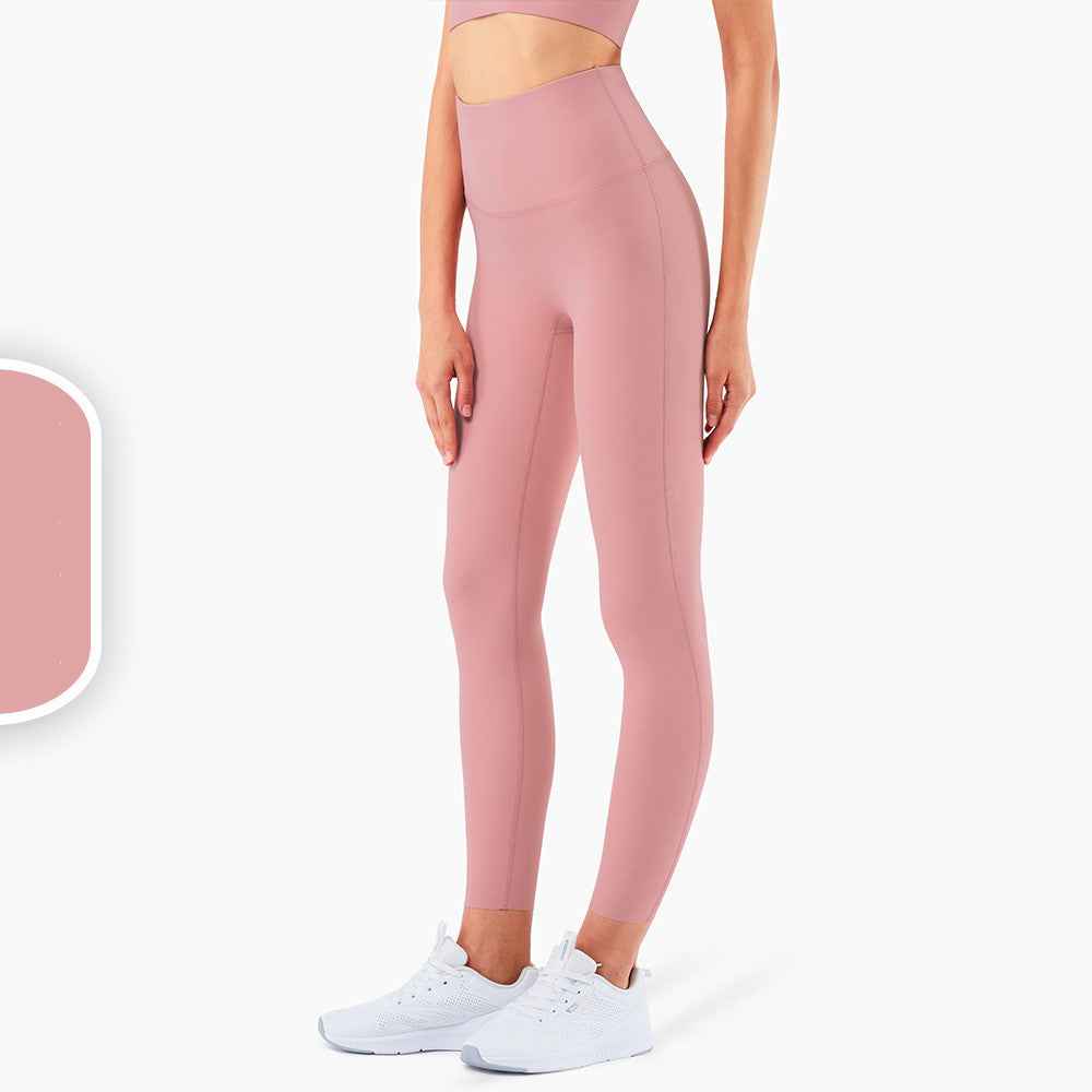 Nude Yoga Pants High Waist Peach Hips Comprehensive Training Fitness Pants Women