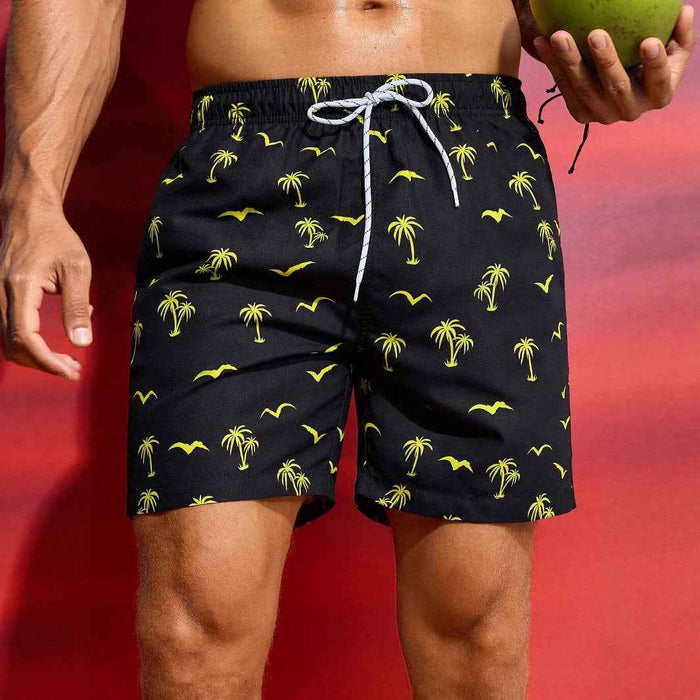 Shorts de plage imprimés décontractés pour homme style hawaïen