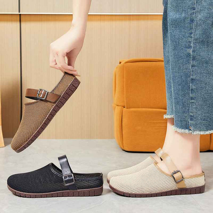 Sandales vintage à semelles souples pour femmes, faciles à assortir