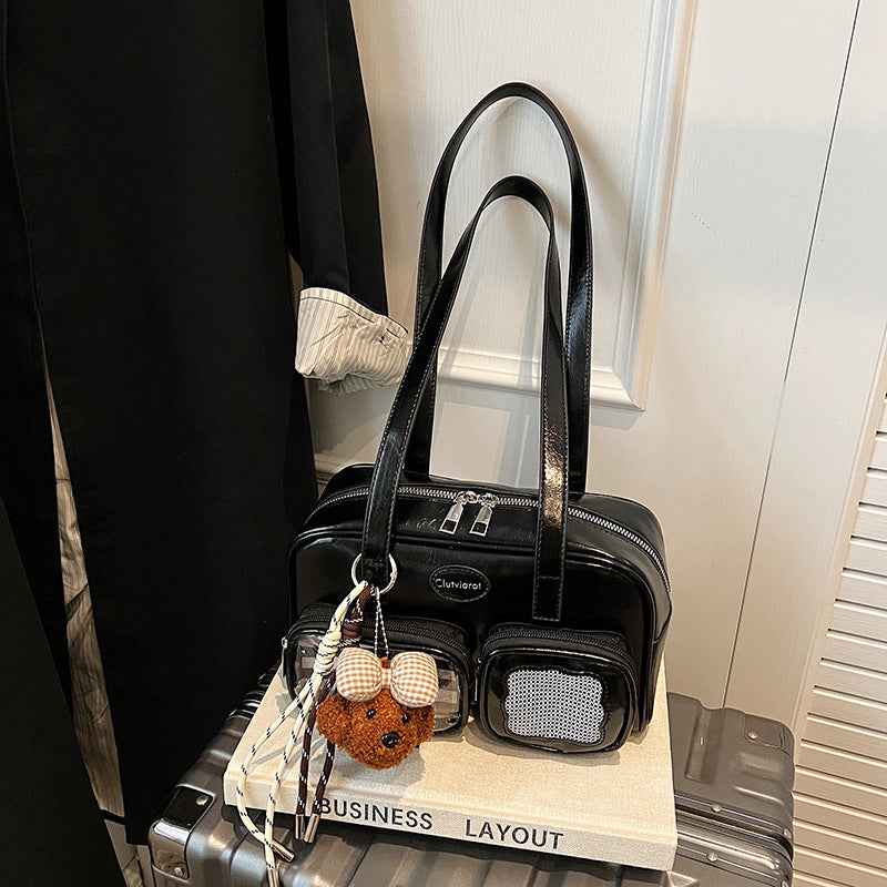 High-Capacity Versatile Korean-Style Ribbon Shoulder Bag For Women