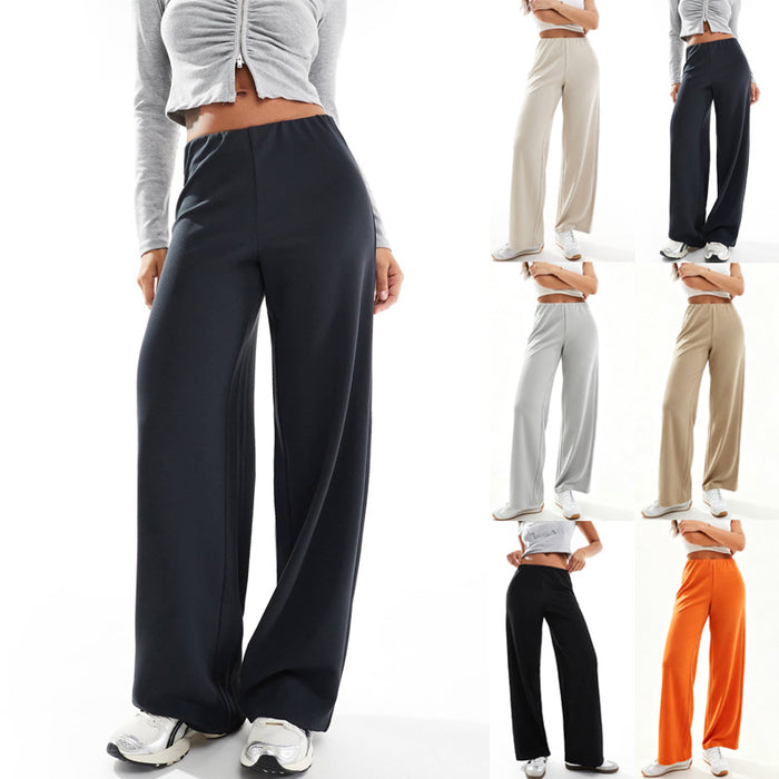 Pantalon en maille coupe décontractée style urbain