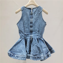Acid Wash Denim Sleeveless Peplum Top by Mirlaine Univers Acid Wash Denim Sleeveless Peplum Top Mirlaine Univers acid-wash-denim-sleeveless-peplum-top 4 Acid Wash Denim Sleeveless Peplum Top Mirlaine Univers Acid Wash Denim Sleeveless Peplum Top