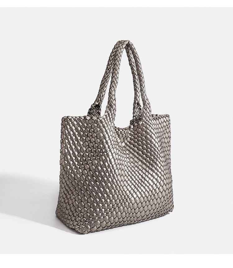 High-end Handwoven High-capacity Stylish Underarm Shoulder Bag