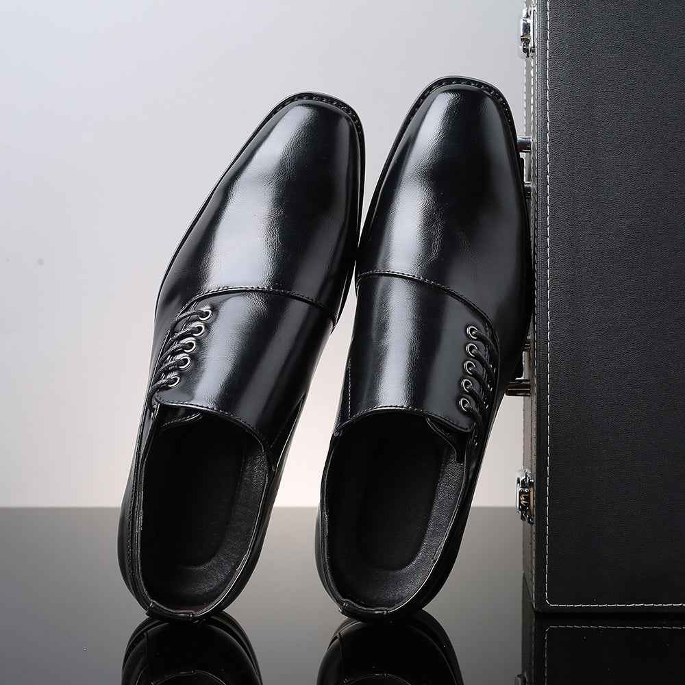Japanese Square Toe Large Size Men's Shoes