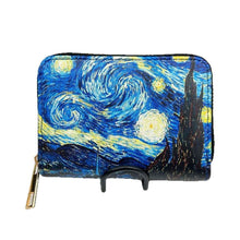 Retro Oil Painting Van Gogh Design High-Capacity Anti-Magnetic Multi-Card Cardholder