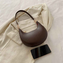 Niche Crescent New Simple All-Match Textured Shoulder Bag For Women