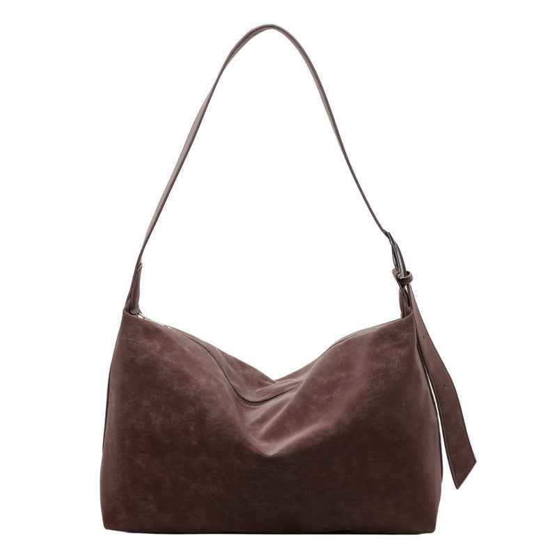 Womens Stylish Casual Minimalist High-Capacity Crossbody Bag