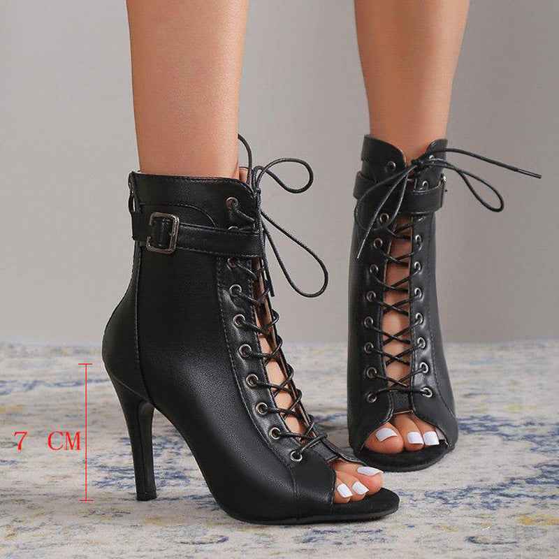 Peep Toe Classy Shoes Roman Sandals For Women