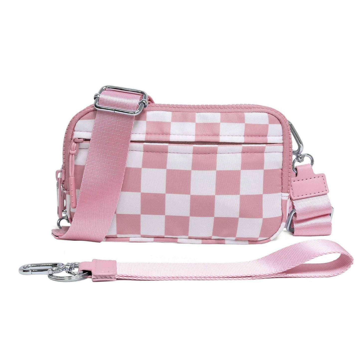 Double-layer Polyester Waterproof Outdoor Sports Running Crossbody Waist Bag
