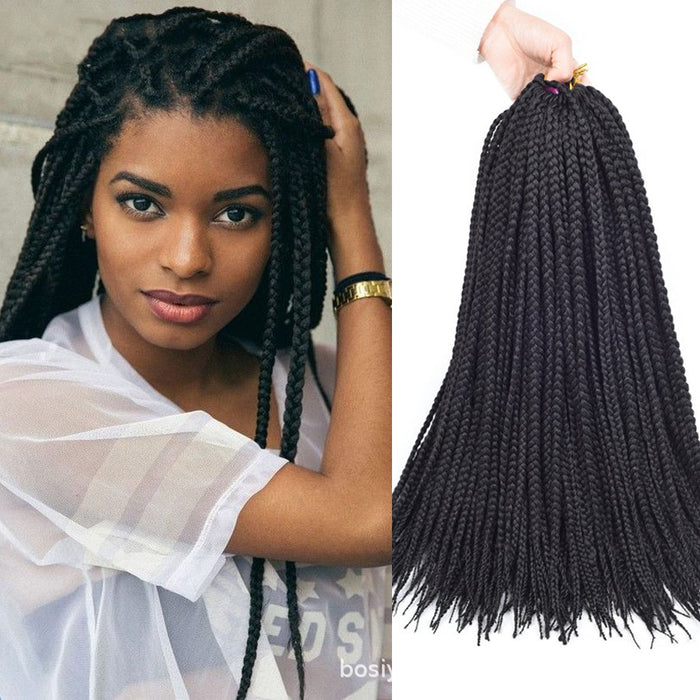 Extensions de cheveux tressés style nattes sénégalaises pour crochet braid