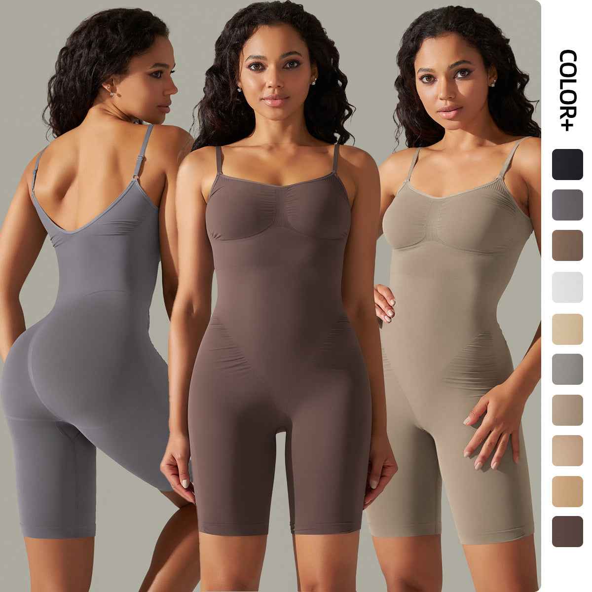 High Elastic Jumpsuit Shorts Sports Running Fitness Clothes Women