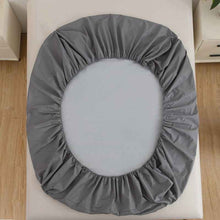 Solid Color Frosted Double Layer Water-proof Mattress Protective Cover Skin-friendly Soft Dustproof Protective Bedding
