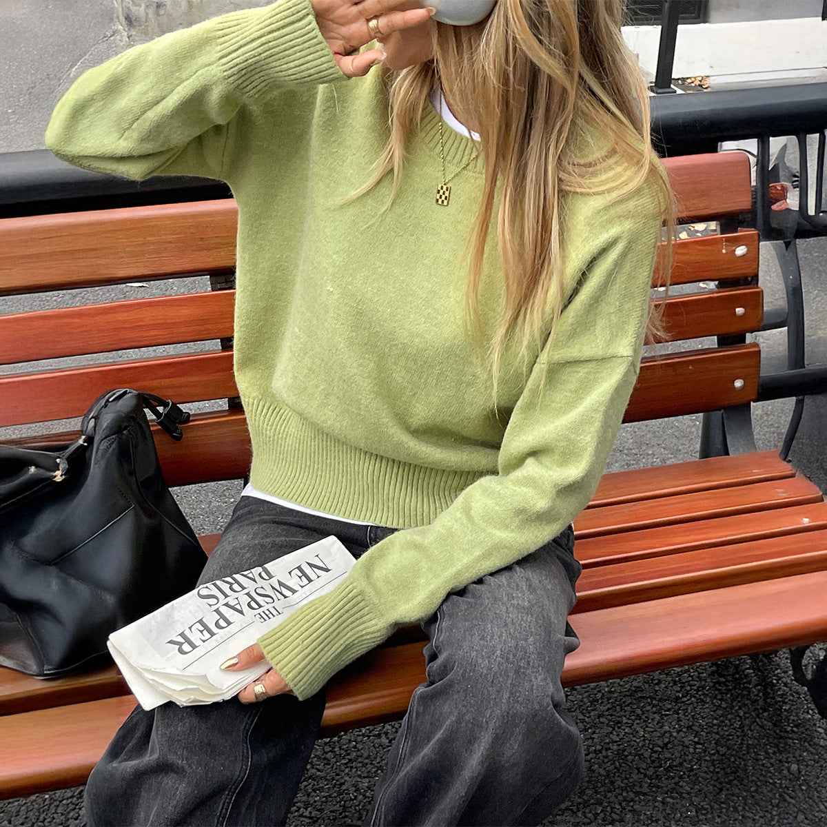 High-grade All-match Wool Sweaters Women's Clothing