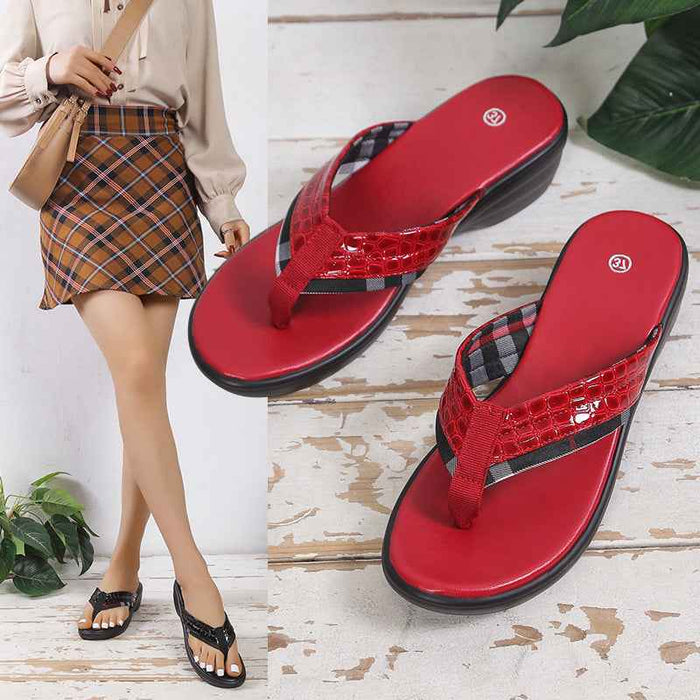 Flip-Flops Wedge Platform Sandals Slippers Women