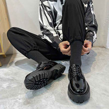 Youth Round Head British Style Flat Heel Fashion Casual Daily Leather Shoes
