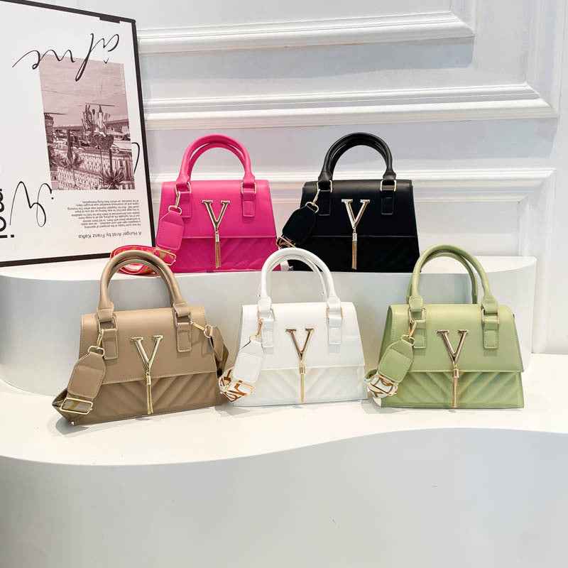 Womens Fashion Solid-Color Tassel Crossbody Bag