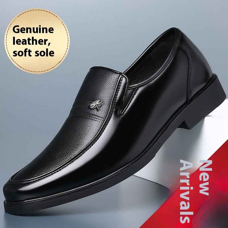 Casual Men's Leather Business Soft Bottom Shoes