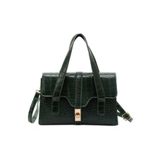 Fashionable Western-style Solid-color Crocodile-pattern Tote Bag
