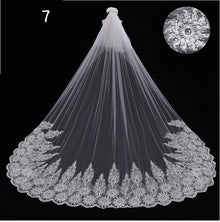 Bridal Wedding Dress Long Tail Luxury Super Fairy Wedding Veil by Mirlaine Univers