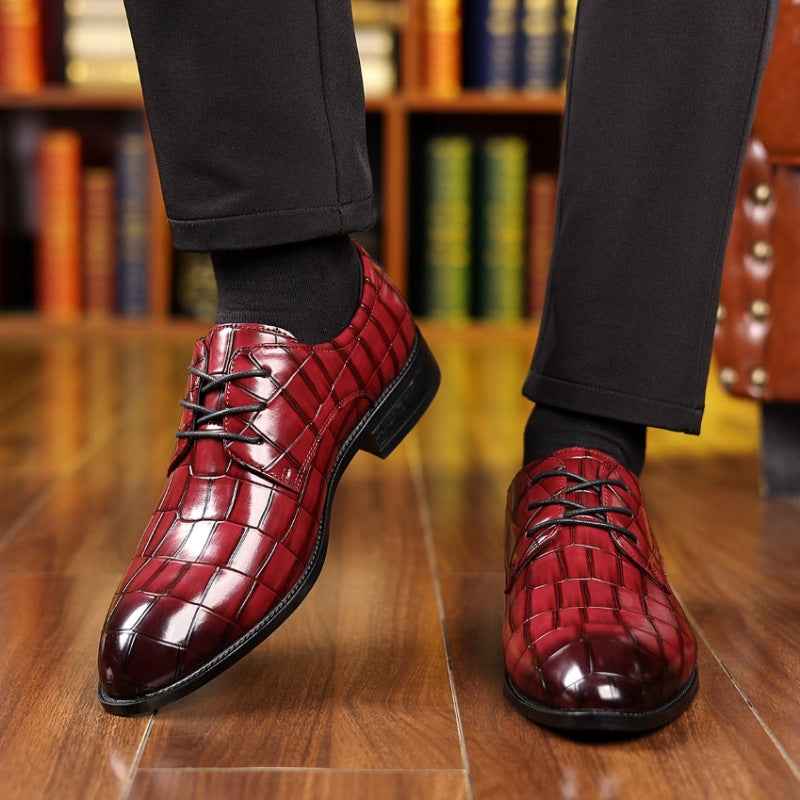 Men's Formal Casual Breathable Pointed Leather Shoes