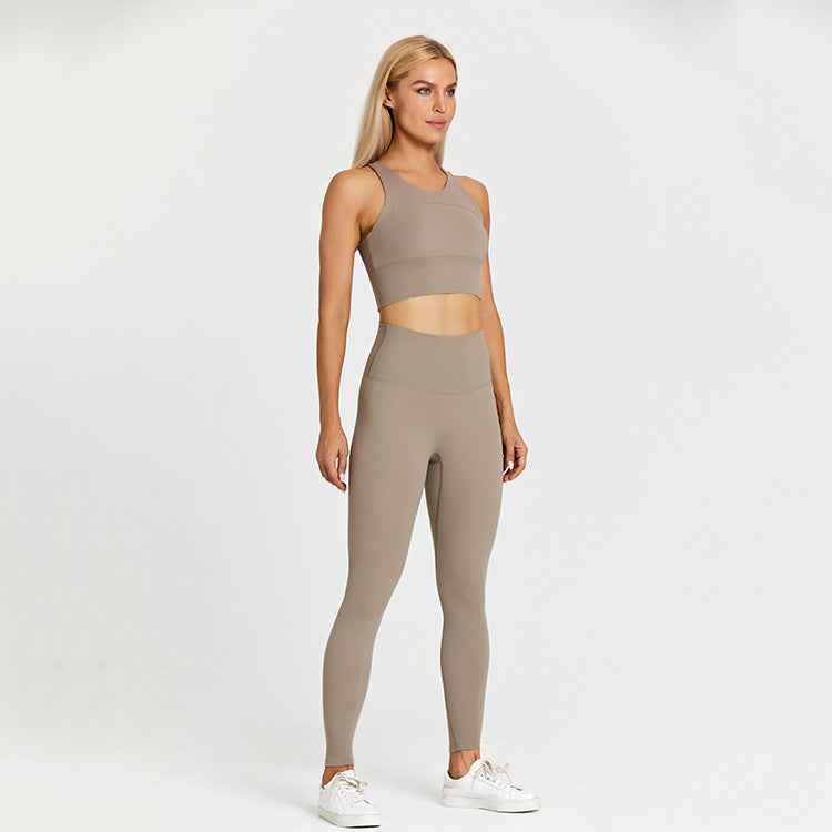 Sports Outerwear Running Fitness Skin-friendly Nude Feel Brushed Yoga Suit For Women