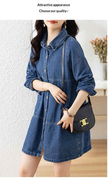Women's Fashion Plus-Size Loose Denim Jacket