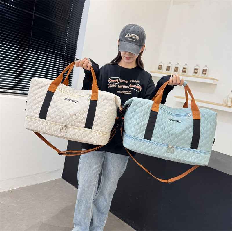 High-Capacity Sports Fitness Carry-On Duffel Bag For Short Trips