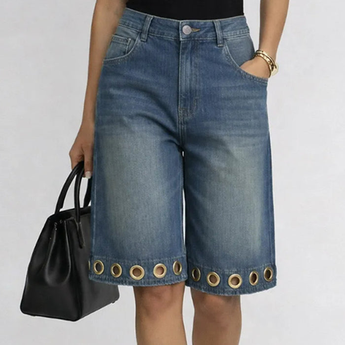 Short en polyester pour femme