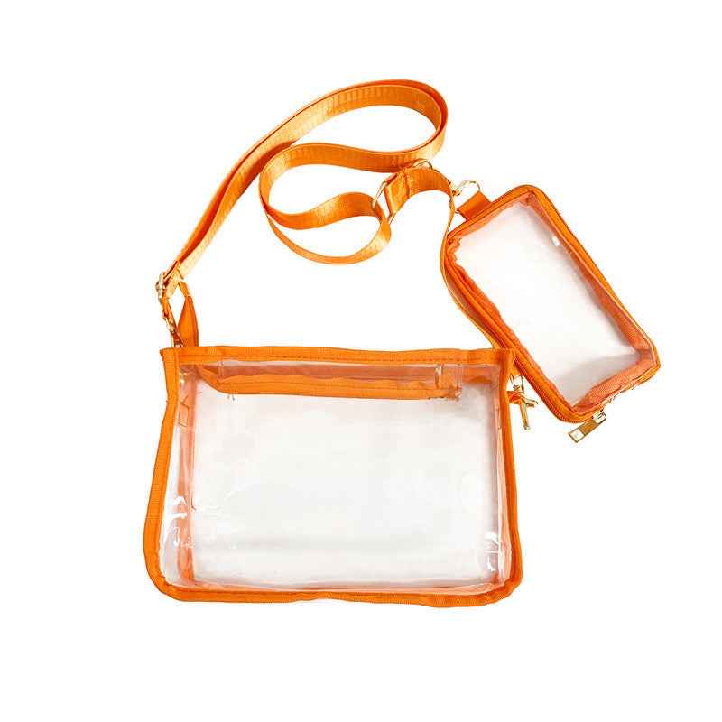 New Womens PVC Transparent Crossbody Bag