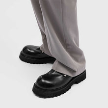 Mens Commuter Casual Leather Shoes With Thick Soles by Mirlaine Univers