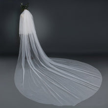 Bridal Wedding Veil Widened Tail by Mirlaine Univers