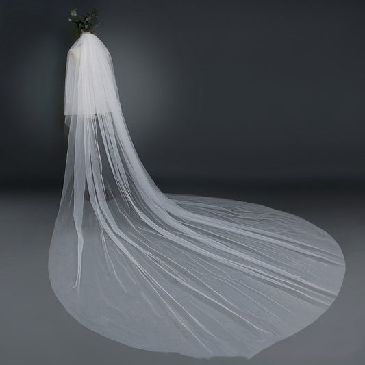 Bridal Wedding Veil Widened Tail by Mirlaine Univers