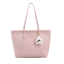 Commuter Shoulder Bag With A Diamond-check Pattern by Mirlaine Univers