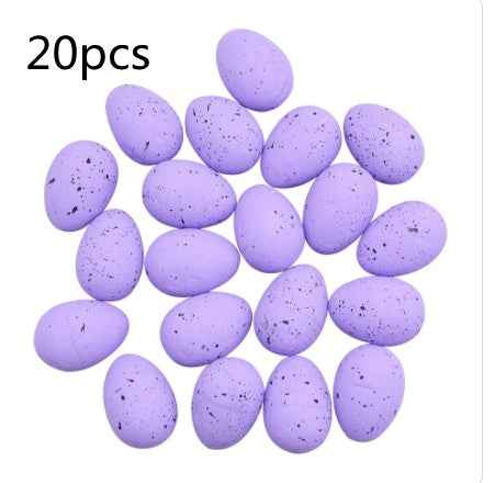 Color Simulation Quail Eggs 3X2 Simulation Foam Bird Eggs 1.8X1.5 Decoration Supplies