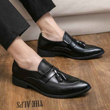 Mens British-style Casual Fashionable Business Tassel Leather Shoes