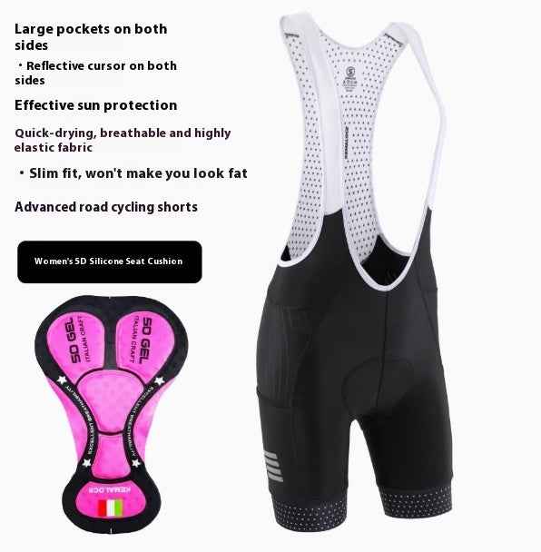Summer And Autumn Breathable High Belt Pocket Sun-proof Road Bike Overalls