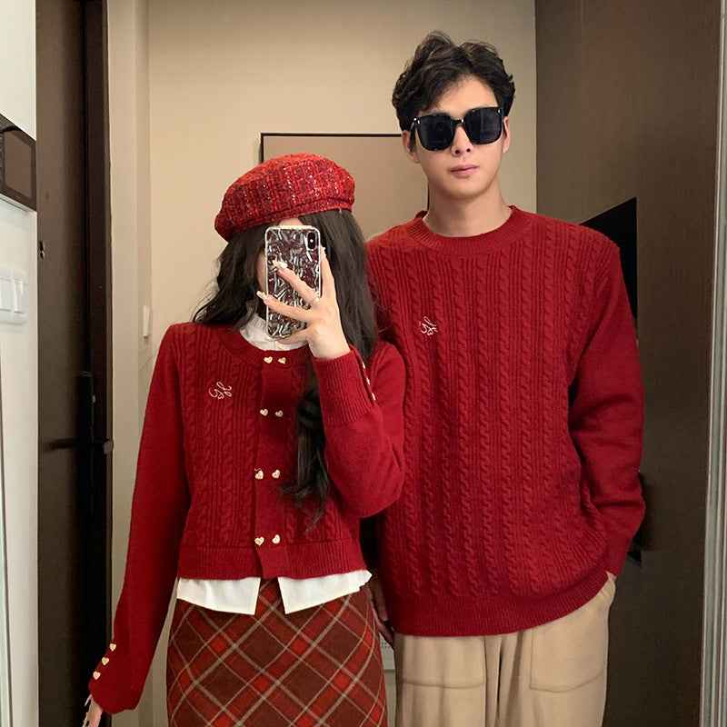 Women's Fake Two Pieces Sweaters Top