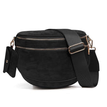 Womens Suede Fashion Crossbody Bag