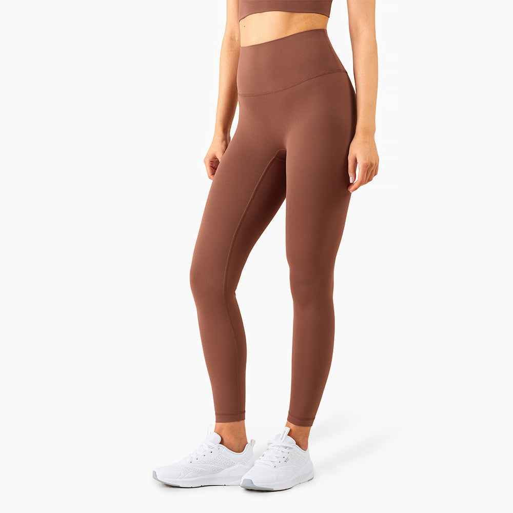 Yoga Pants Skin-friendly Nude High-waisted Peach Hip-lifting Tights Fitness Pants Women