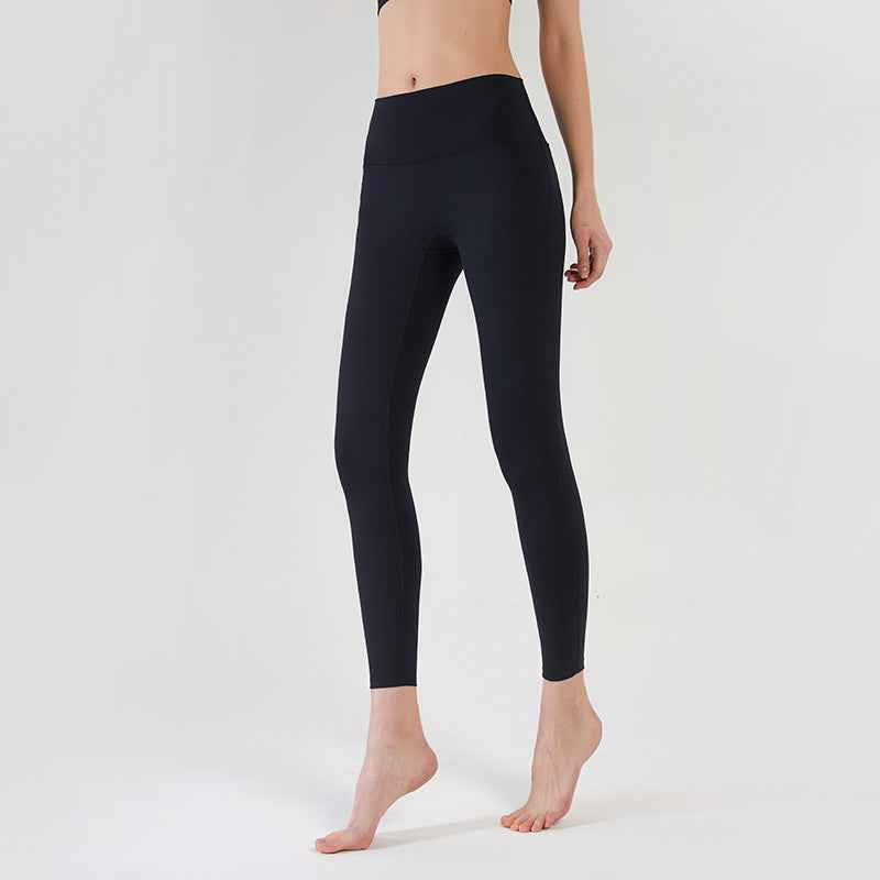 Summer Waist Tights Sports Tights Without Embarrassment Line Fitness Pants