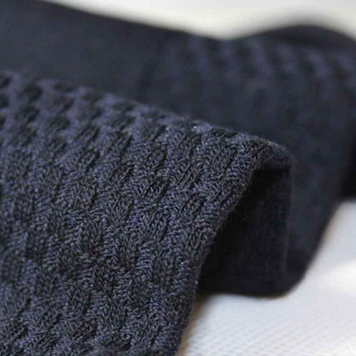 Lot de 5 paires de chaussettes en fibre de bambou pour homme, mi-mollet, respirantes, chaussettes business unies