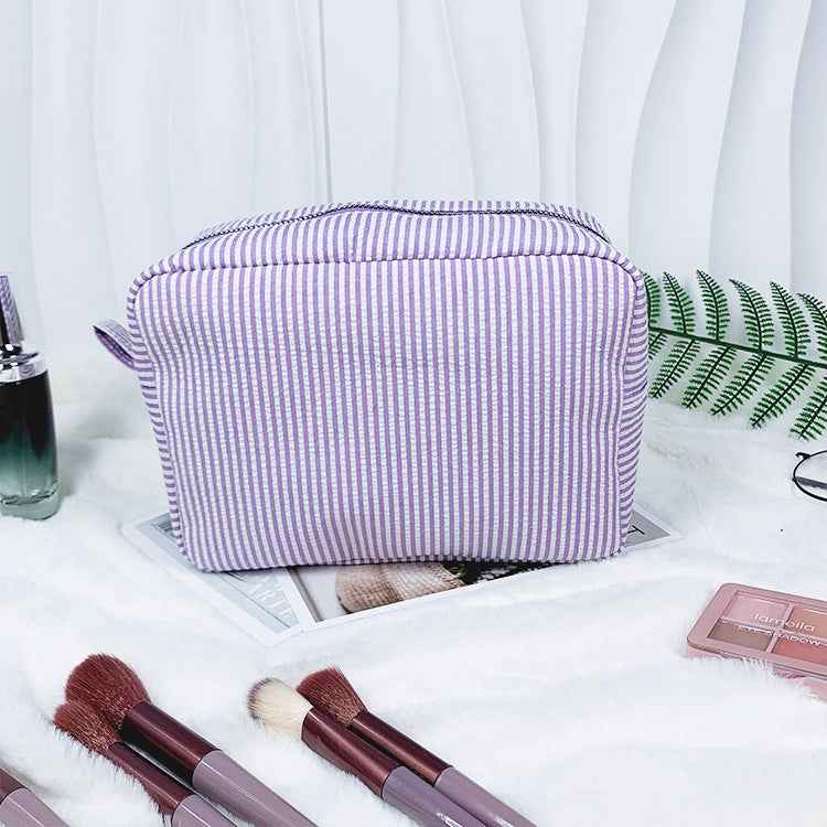 Personalized Embroidered Name Bubble-Chiffon Makeup Bag Portable