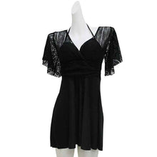 Women's Skirted One-Piece Swimsuit And Briefs Set