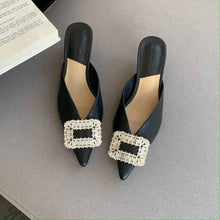 Rhinestone Square Buckle Sandals New Fashion Women