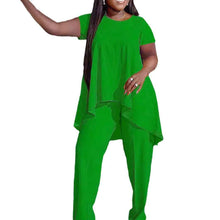 Fashionable Plus-Size Solid Color Set