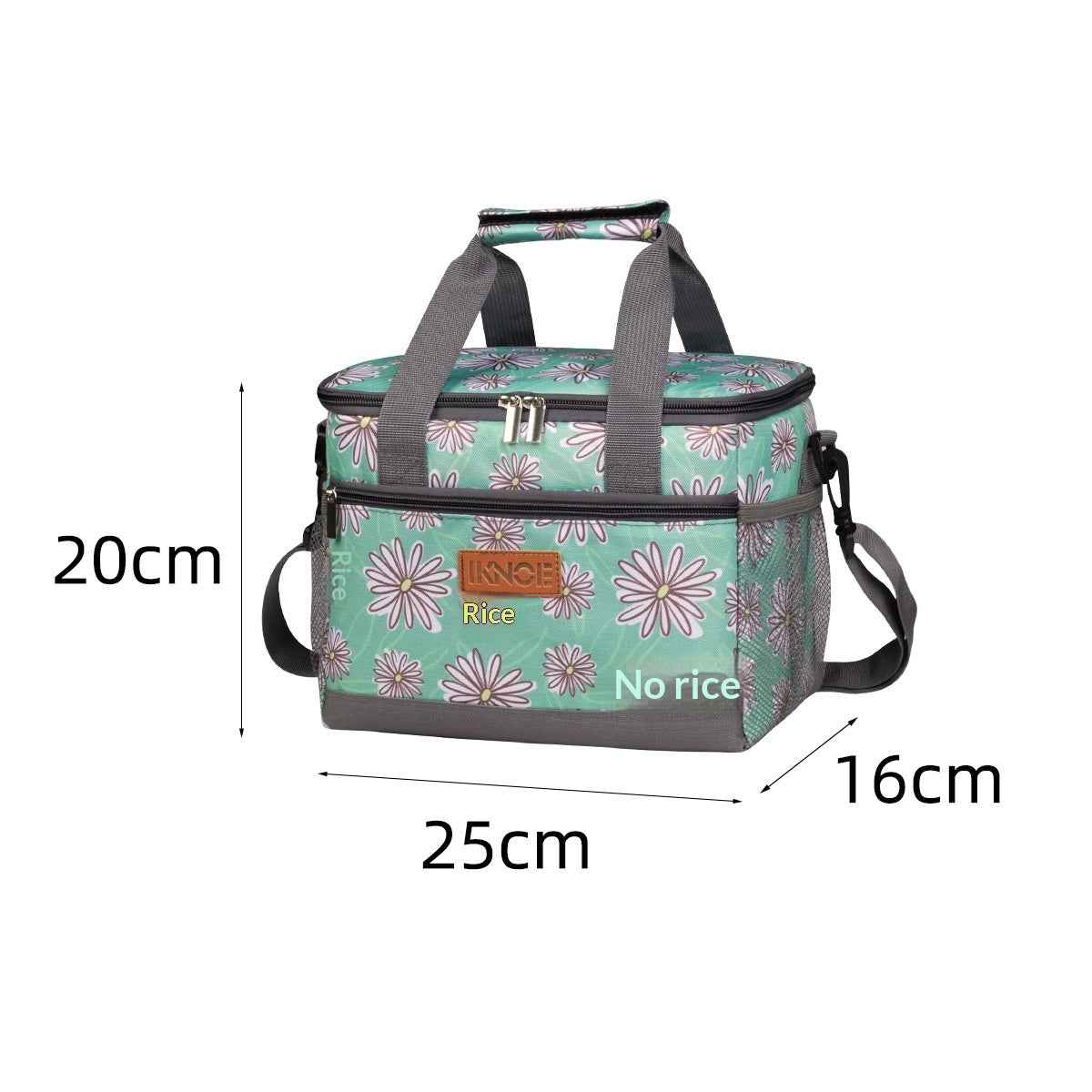 Portable Outdoor Insulated Tote Bag Foldable Made From Thickened Oxford Fabric With Leak Proof Insulation
