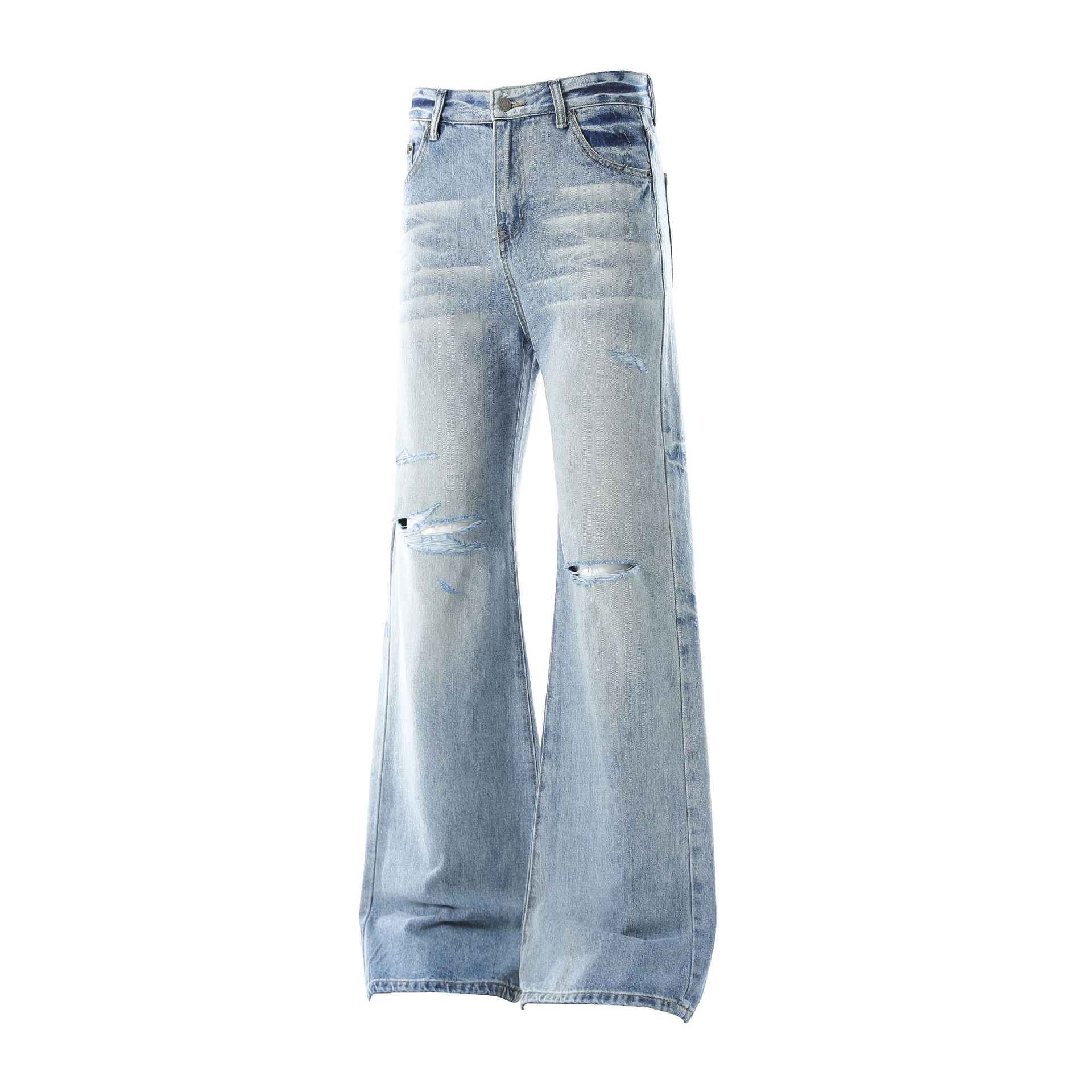 Denim Pants For Men And Women Straight-leg Bootcut Wide-leg Denim Pants