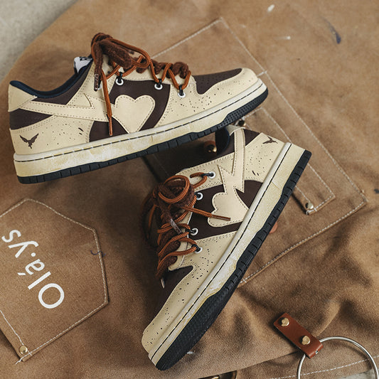 Spring And Summer Love Casual Sneakers All-matching by Mirlaine Univers