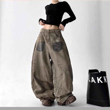 Loose-fit Wide-leg Pants With A Curved Hem For Women