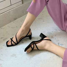 Thin Strap  Toe Mid-heeled Sandals Women